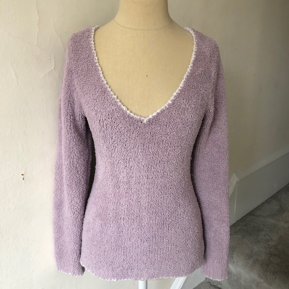 SOLDBarefoot Dreams CozyChic Pullover V-Neck Sweat - Picture 1 of 9